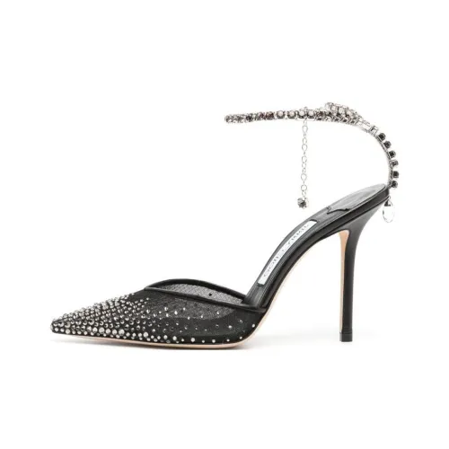 Jimmy Choo Saeda Низкий каблук Высокий каблук 10 см Женский Черный