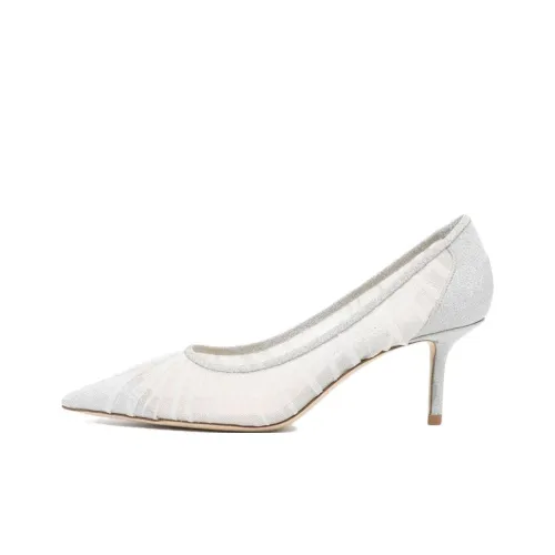 Jimmy Choo Высокие каблуки Серебряные Женские