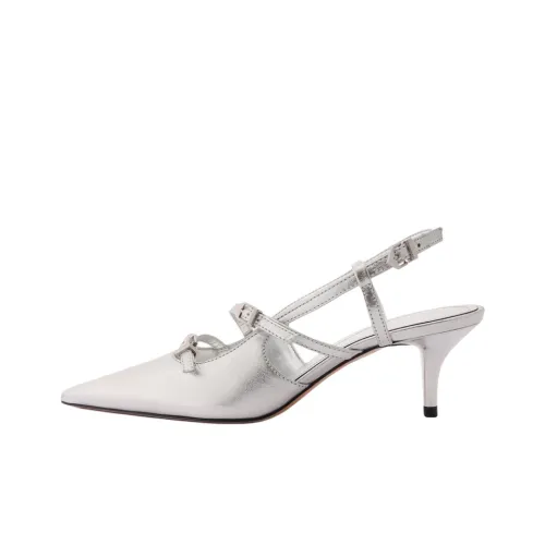 Schutz Stacy Низкий каблук Высокий каблук 6,3 см Женские Серебристый