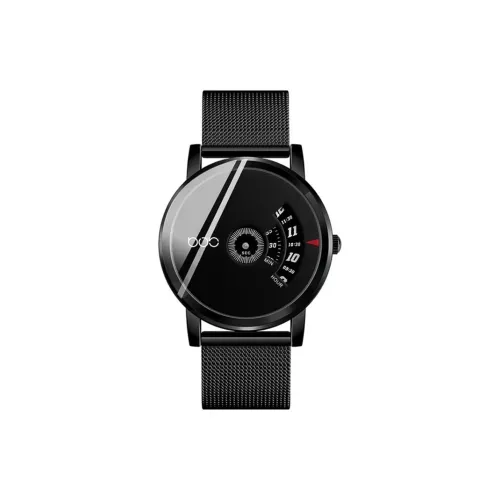 BOZLUN Кварцевый механизм нержавеющая сталь ремешок унисекс черный циферблат