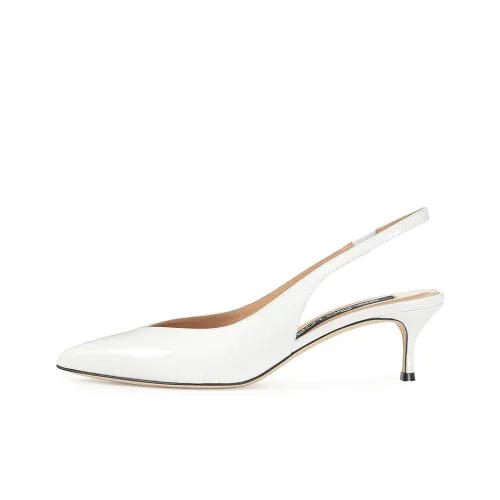 SERGIO ROSSI Узкий каблук Высокие каблуки Женские Белые