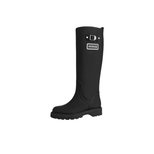 LOUIS VUITTON Territory Женские высокие сапоги на колено черные