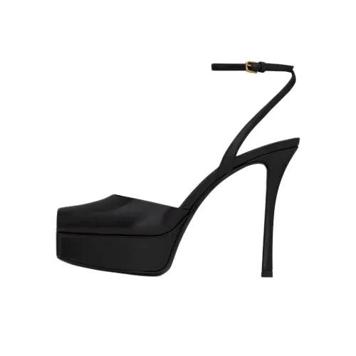 SAINT LAURENT Scandale Узкий каблук Высокие каблуки 8,5 см Женские Черный