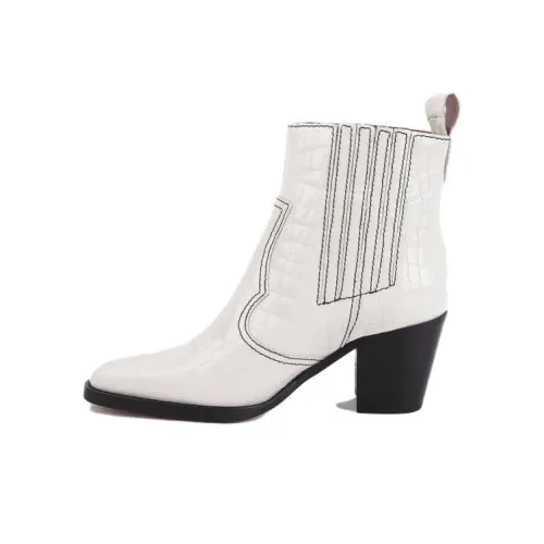 GANNI Ботильоны Женские Белые