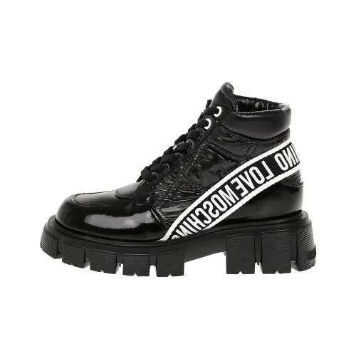 LOVE MOSCHINO Ботильоны Женские Черный Белый