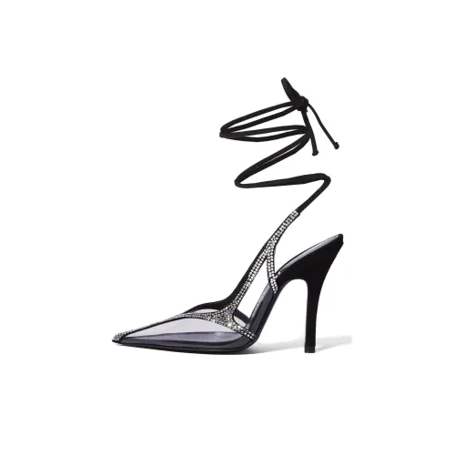 The Attico Venus Узкий каблук Высокие каблуки 10,5 см Женские Черный