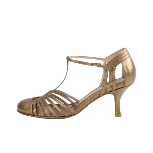 Sarah Chofakian Высокие каблуки 5,5 см Женские Золотые