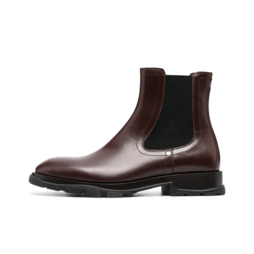 Alexander McQueen Короткий Челси Мужской Шоколад