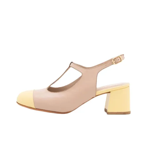 Sarah Chofakian Magie Грубый каблук Высокие каблуки 4,5 см Женские Розовый