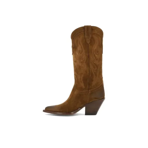 SONORA BOOTS Santa FE Колено Высокие сапоги Женские Коричневый
