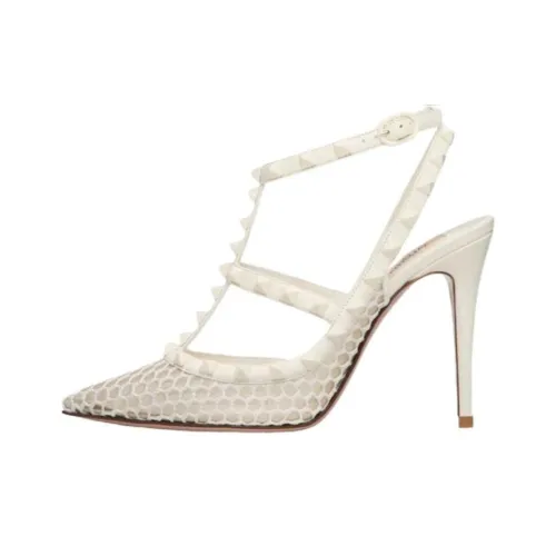 Valentino Rockstud Высокие каблуки Белый Женские