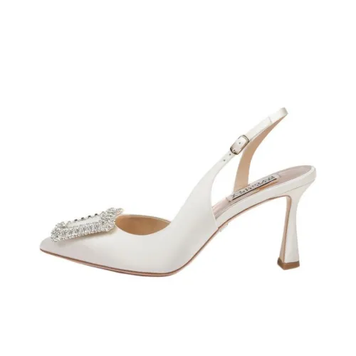 Badgley Mischka Высокие каблуки 8 см Женские Белые