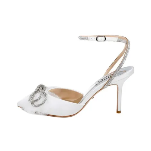 Badgley Mischka Sacred Узкий каблук Высокие каблуки 8,5 см Женские Белые