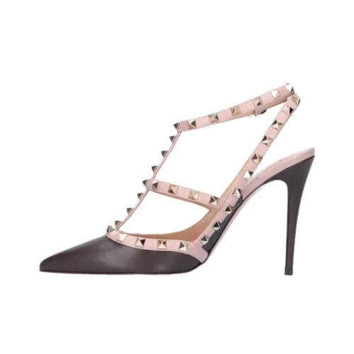 Valentino Garavani Узкий каблук Стильные Сандалии Женские Черные