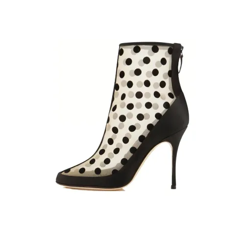 MANOLO BLAHNIK Mukinka Ботильоны 10,5 см Женские Черные