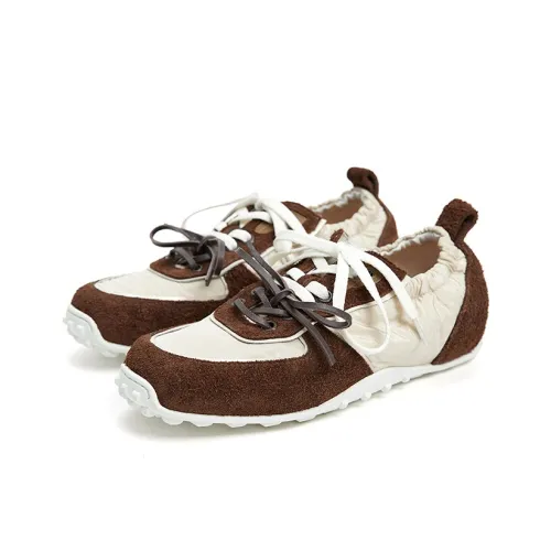 Marie Claire Slip-resistant Abrasion-resistant Низкий топ Casual Женский Fruitwood Абрикос + Коричневый