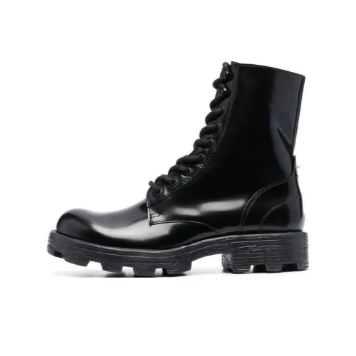 DIESEL D Hammer Короткий Мартин Ботинок 4CM Мужской Черный