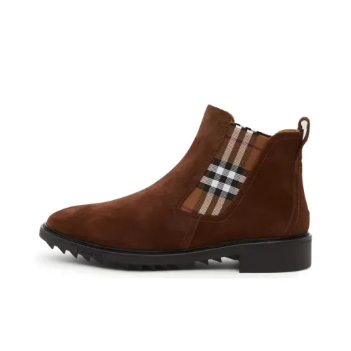 Burberry Ankle Boot Chelsea Мужской Коричневый