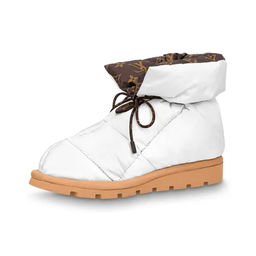 LOUIS VUITTON Подушка Устойчивые к истиранию Сноубутсы Женские Белые
