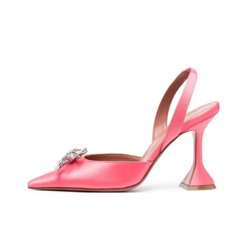 AMINA MUADDI Квадратный каблук Высокие каблуки 10 см Женские Розовый