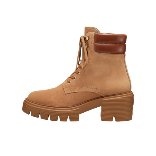 Stuart Weitzman SW Soho Короткие ботильоны 4CM Женские Коричневые