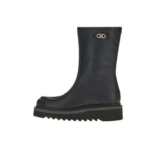 FERRAGAMO Wallabee Модные ботильоны 2 см женские черные