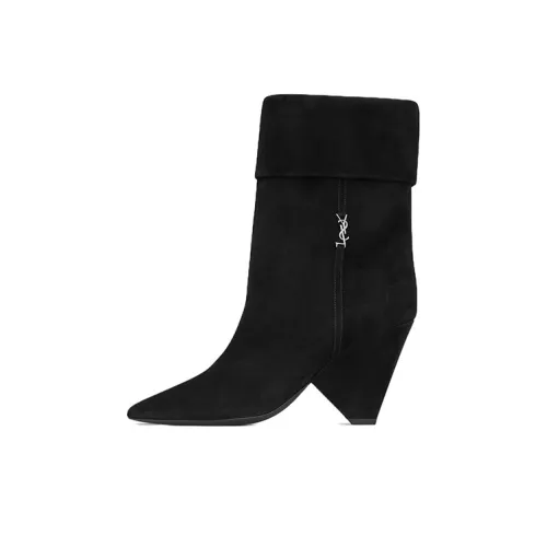 SAINT LAURENT Ботильоны 8,5 см Женские Черные