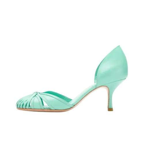 Sarah Chofakian Узкий каблук Высокие каблуки 5,5 см Женские Светло-зеленый