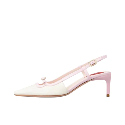 Roger Vivier Высокие каблуки Бело-розовый Женские