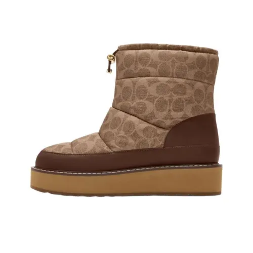 COACH Idella Короткие Сноубутсы Женские Коричневые