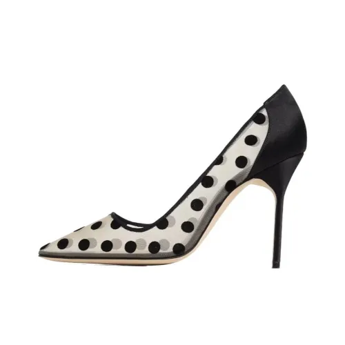 MANOLO BLAHNIK Bbla Высокие каблуки Черный/Белый Женские