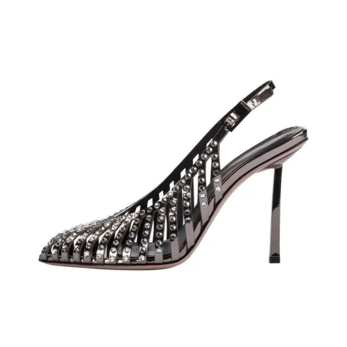 Le Silla Cage Низкий каблук Высокий каблук Женский Серый