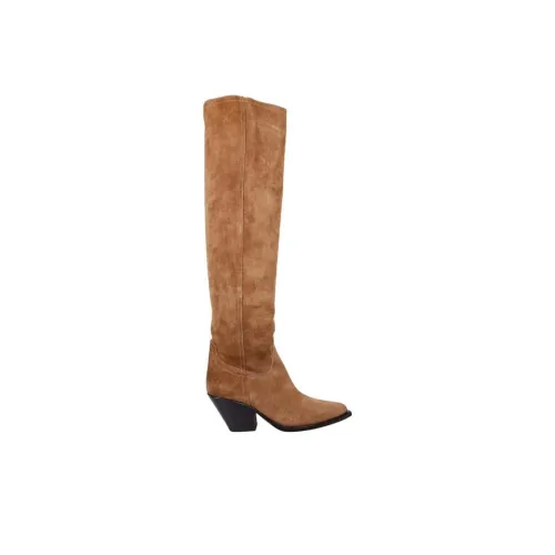 SONORA BOOTS Женские высокие сапоги до колена, коричневые