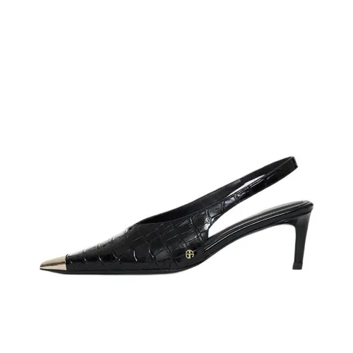 Anine Bing Nina Низкий каблук Высокий каблук 6 см Женский Черный