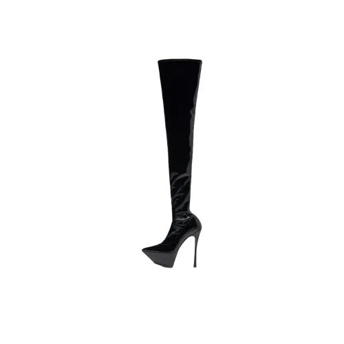 AMINA MUADDI Yigit Over The Knee Boots 15cm Женские Черные