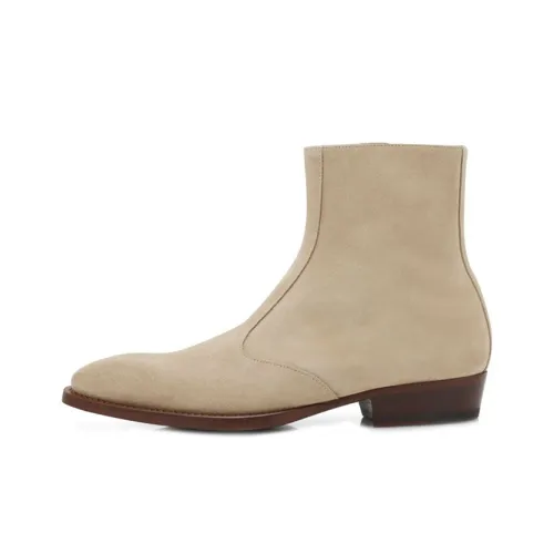 MANOLO BLAHNIK Ботильоны Мужской Кремовый