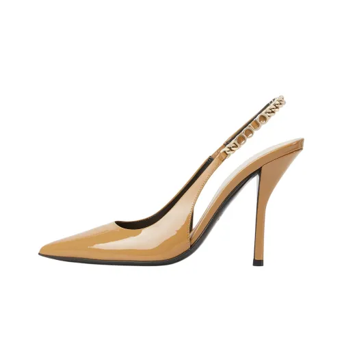 GUCCI SLINGBACK Высокие каблуки Хаки Женские