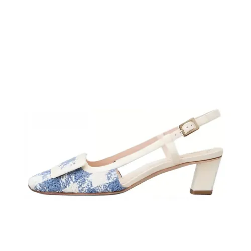 Roger Vivier Высокие каблуки Бежево-синий Женские