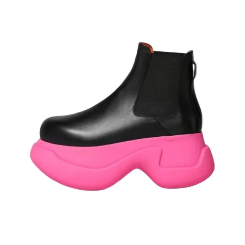 MARNI Короткий Челси 5 см Женский Черный Розовый