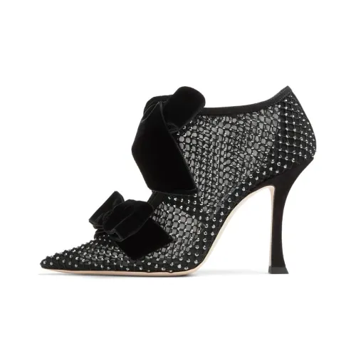 Jimmy Choo Flaca Узкий каблук Высокие каблуки 10 см Женские Черный