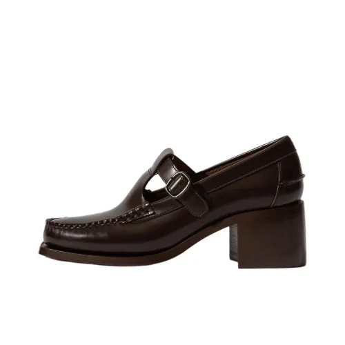 Hereu Alber Грубый каблук Высокие каблуки 5 см Женские Темно-коричневый