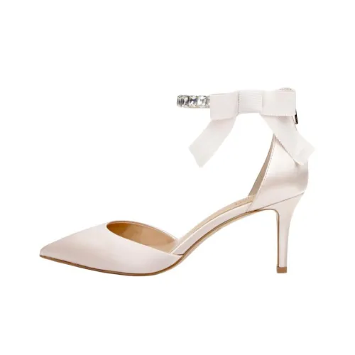 Badgley Mischka Jaycee Узкий каблук Высокие каблуки 7 см Женские Белые
