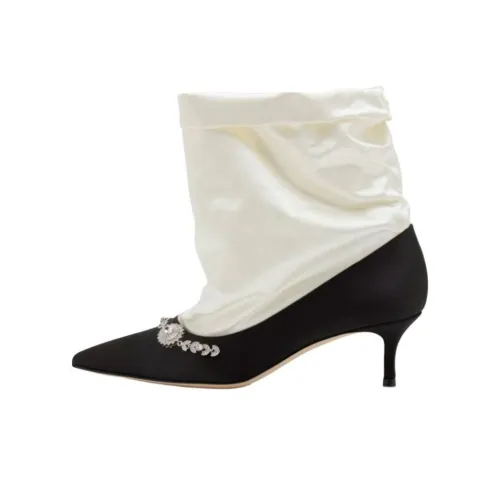 MANOLO BLAHNIK Lamik Ботильоны 5 см Женские Черные