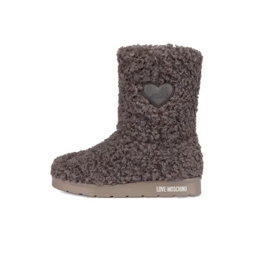 LOVE MOSCHINO Короткий MID Голень Сноубутсы Женские Коричневый