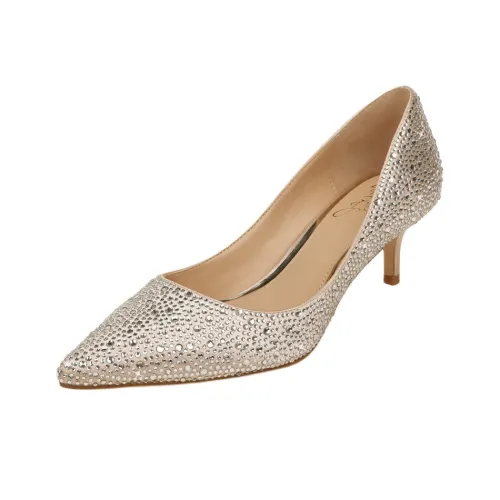 Badgley Mischka Frenchie Узкий каблук Высокие каблуки 5 см Женские Шампанское