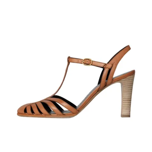 CELINE Claude Узкий каблук Высокие каблуки 8,5 см Женские Коричневый