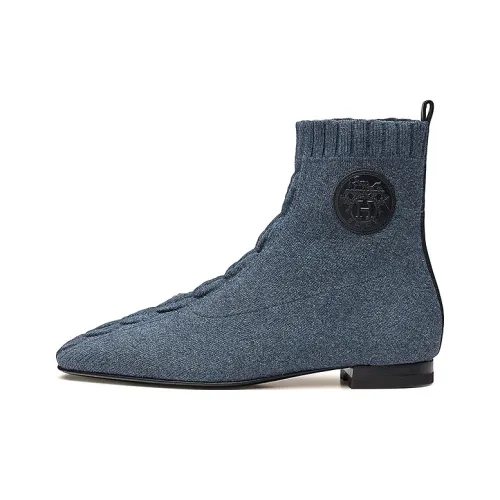 HERMES Duo Ботильоны Женские Темно-синий