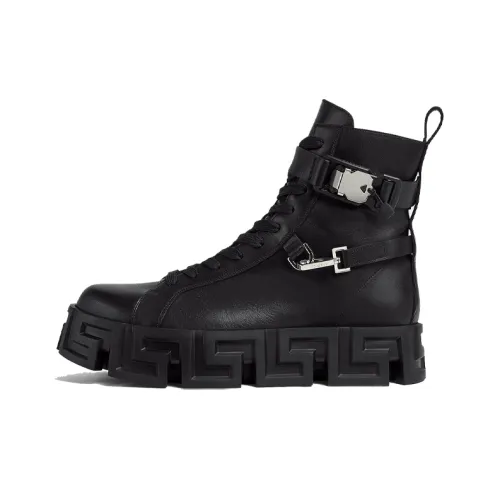 VERSACE Greca Labyrinth Ботильоны Мужские Черные