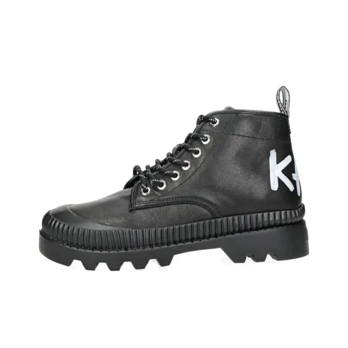 KARL LAGERFELD Короткий MID Голень Martin Boot Женские Черный