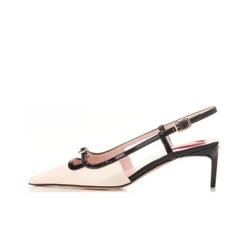 Roger Vivier Узкий каблук Высокие каблуки 5,5 см Женские Черный Белый